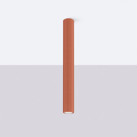 Lampada da soffitto KARBON 60 rosso ocra
