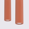 Candeeiro suspenso KARBON 2 vermelho ocre