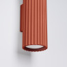 Lampada da parete KARBON 30 rosso ocra