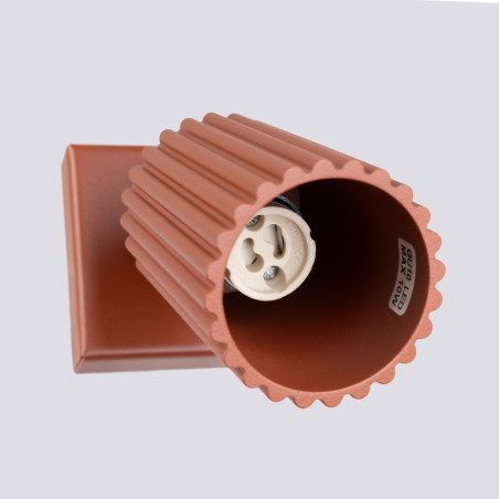 Lampada da parete KARBON rosso ocra