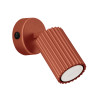 Lampada da parete KARBON rosso ocra con interruttore