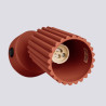 Applique KARBON rouge ocre avec interrupteur