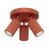Lampada da soffitto KARBON 3P rosso ocra