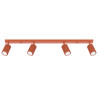 Lampada da soffitto KARBON 4L rosso ocra
