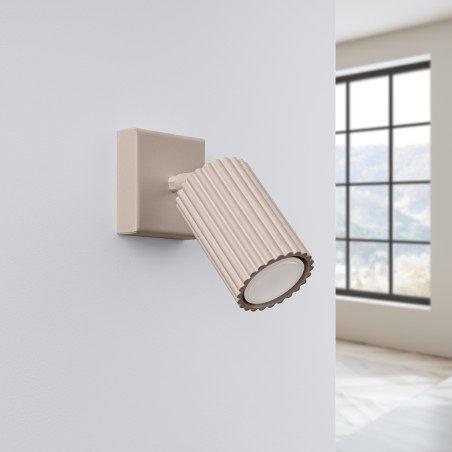 Wandleuchte KARBON taupe