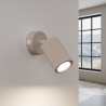 Lampada da parete KARBON taupe con interruttore