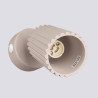 Wall lamp KARBON taupe with a switch