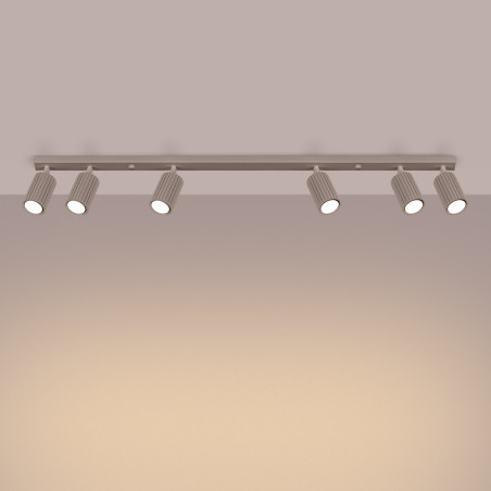 Candeeiro de teto KARBON 6L taupe