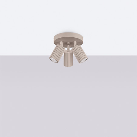 Candeeiro de teto KARBON 3P taupe