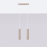 Pendant lamp KARBON 2 taupe