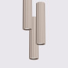 Lampe suspendue KARBON 3P taupe