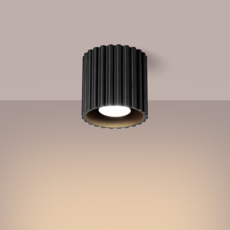 Plafond AURA 1 schwarz GU10