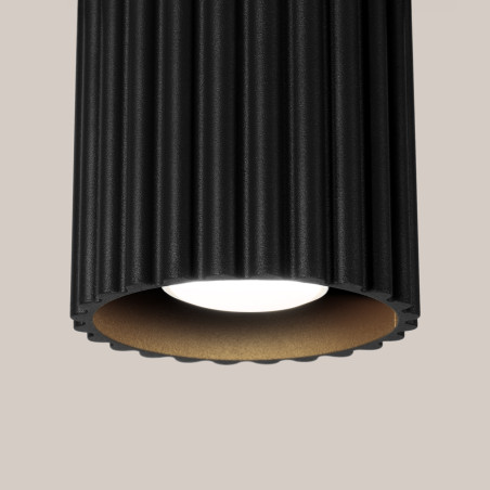 Plafond AURA 1 schwarz GU10