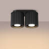 Plafonnier AURA 2 noir GU10
