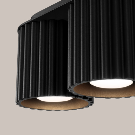 Plafonnier AURA 2 noir GU10