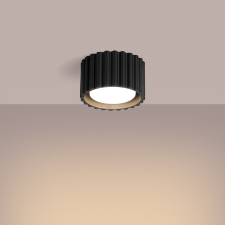 Ceiling lamp AURA 1 black Gx53