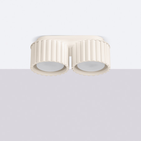 Lámpara de techo AURA 2 beige Gx53