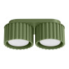 Lampada da soffitto AURA 2 verde oliva Gx53
