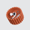 Lampada da soffitto AURA 1 rosso ocra Gx53