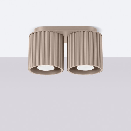 Ceiling lamp AURA 2 taupe GU10