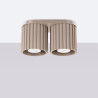 Lampada da soffitto AURA 2 taupe GU10