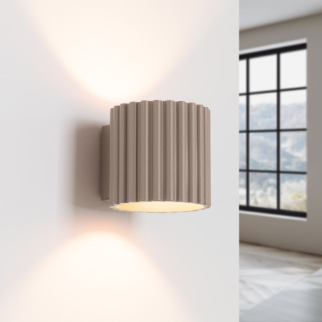 Lámpara de pared AURA taupe G9