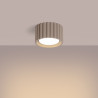 Plafonnier AURA 1 taupe Gx53