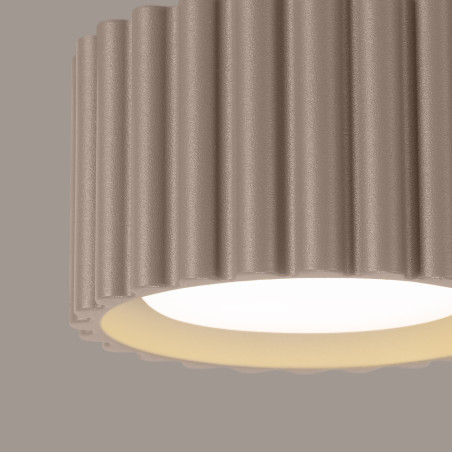 Lampada da soffitto AURA 1 taupe Gx53