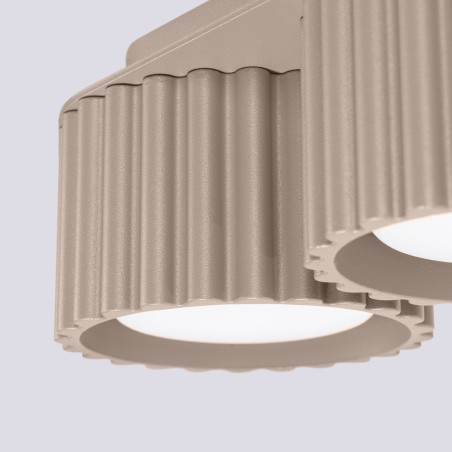 Plafond AURA 2 taupe Gx53
