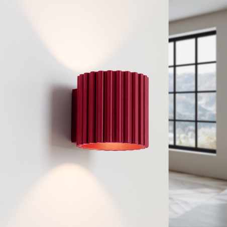 Wall lamp AURA burgundy G9