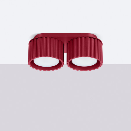 Candeeiro de teto AURA 2 burgundy Gx53