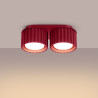 Ceiling lamp AURA 2 burgundy Gx53
