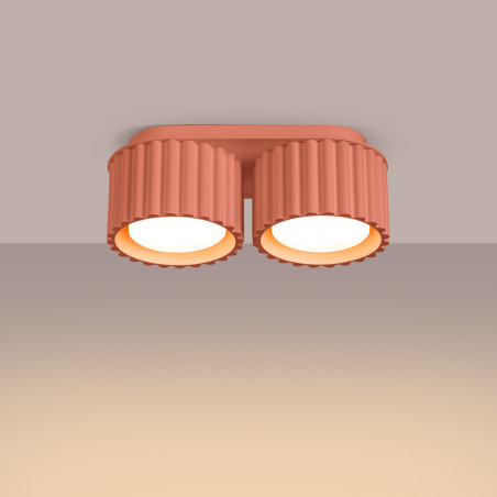 Lampada da soffitto AURA 2 peach Gx53