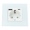 Base con presa Schuko 16A USB A+C ricarica rapida 20W