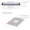 Cadre lumineux LED 60x60 48W démontable 6500K