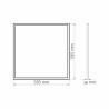 Cadre lumineux LED 60x60 48W démontable 6500K
