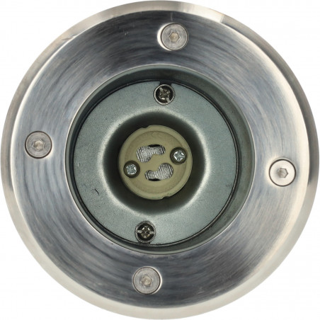 MESSA A FUOCO A TERRA INCASSATA IP65 GU10 PVC+INOX