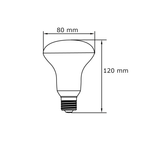 R80 led bulb 12W