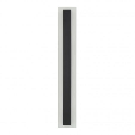 Lâmpada de parede linear LED 15W preto 60cm