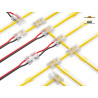 Connecteur transparent 9 en 1 pour bandes LED 12/24 V 10 mm