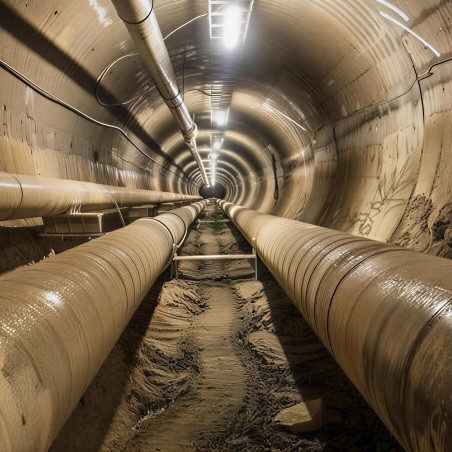 Armadura estanque ATEX dois tubos 600 mm