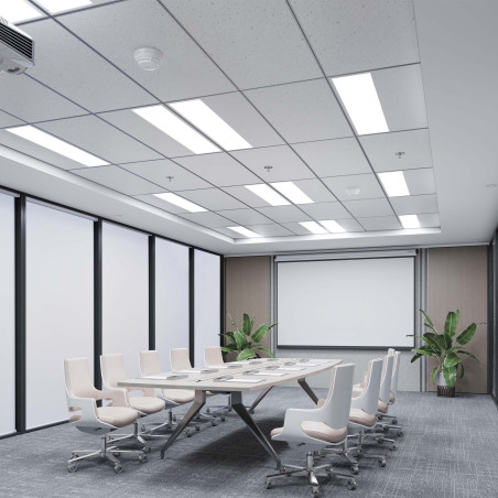 Panneau à leds 30 x 120 cm 40W cadre blanc