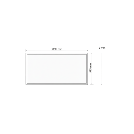 Painel led 60x120 moldura branca