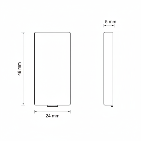 Couvercle aveugle modulaire pour boîte à mécanisme