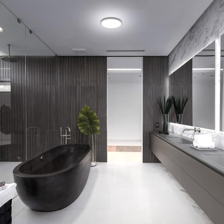 Plafoniera LED multipotenza 3CCT con sensore di movimento