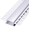 Recessed Aluminium LED Strip Profile for Drywall / Plasterboard