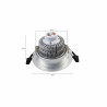 Downlight LED 3W Silber