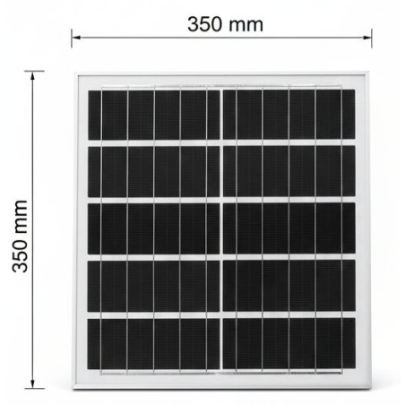 Painel solar policristalino 18W 5,8V