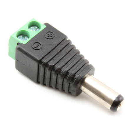 Conector DC Jack Macho con Clemas Tornillo