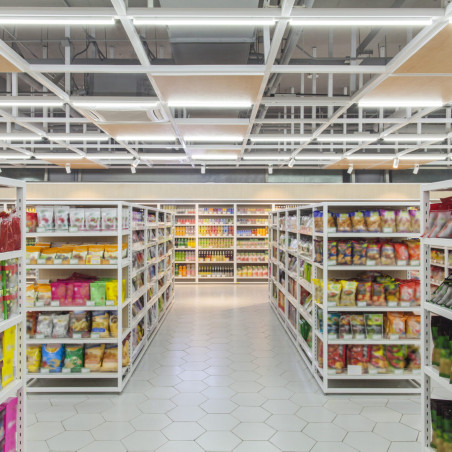 Tubo LED 18W luz branca ligação de um lado